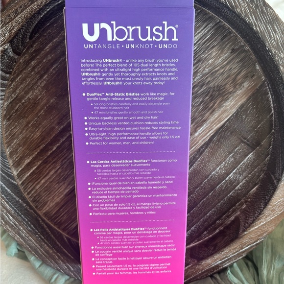 FHI Heat UNBrush Detangling Brush Set • 2 Piece • Hair Brush • Detangle Brush - Picture 3 of 6